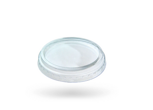 Flat PET lid without hole &Oslash;=95mm | Transparent