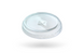 Flat PET lid with X-hole &Oslash;=95mm | Transparent
